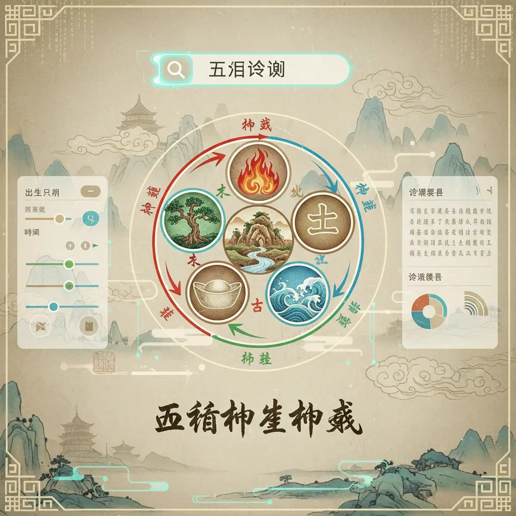 五行查詢 - 五行相生相剋