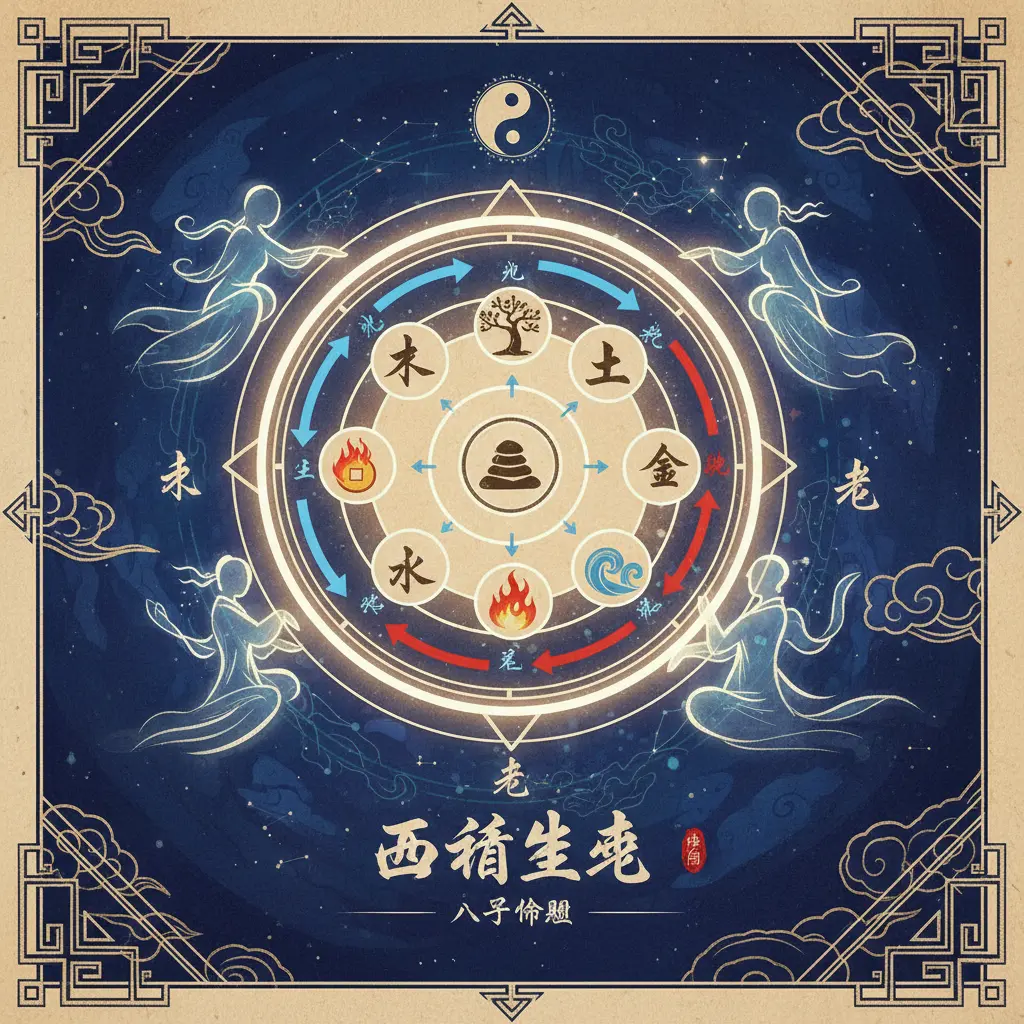 八字命盤 - 五行生剋