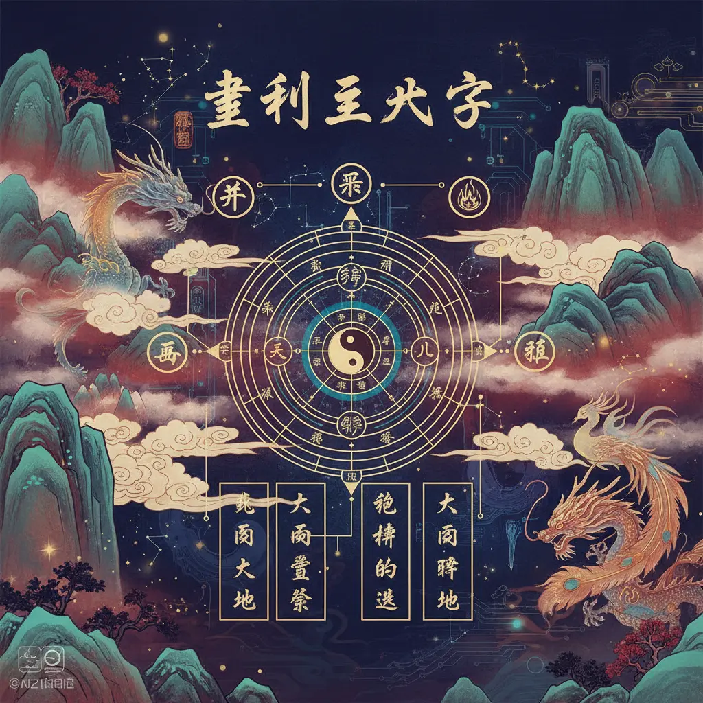 韋千里八字 - 八字命盤